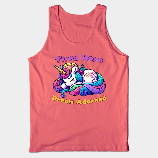 Tired unicorn Tank Top by Japanese Fever